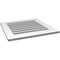 Ekena Millwork Vertical Surface Mount PVC Gable Vent: Functional, w/ 3-1/2"W x 1"P Standard Frame, 26"W x 26"H GVPVE26X2601SF - alternate 2